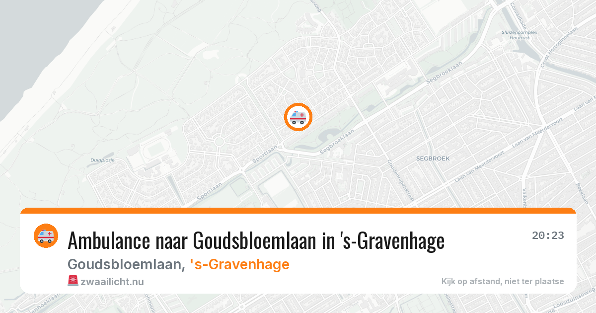 Ambulance naar Goudsbloemlaan in 's-Gravenhage — 12 jul 2026