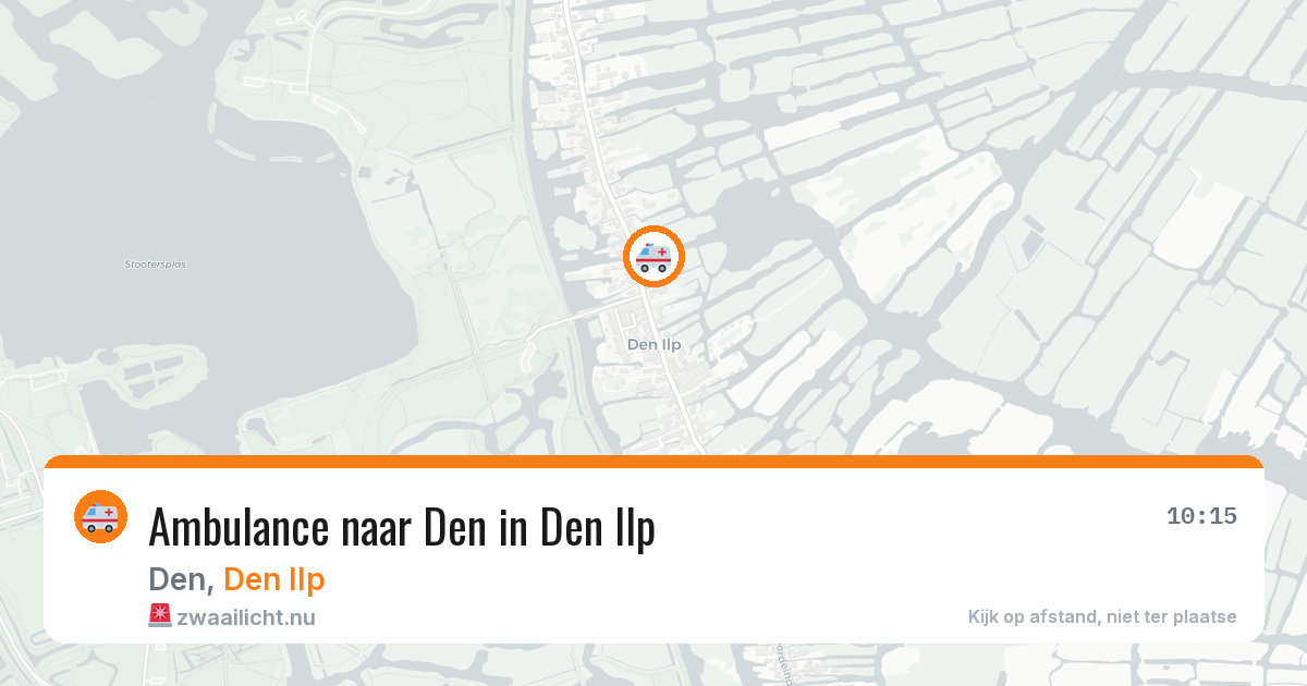 Ambulance naar Den in Den Ilp — 5 jul 2026