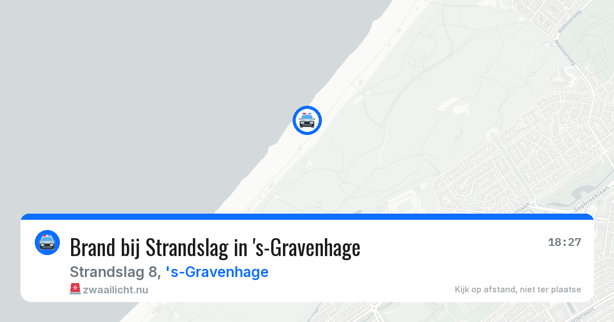 Brand bij Strandslag in 's-Gravenhage — 14 jul 2026