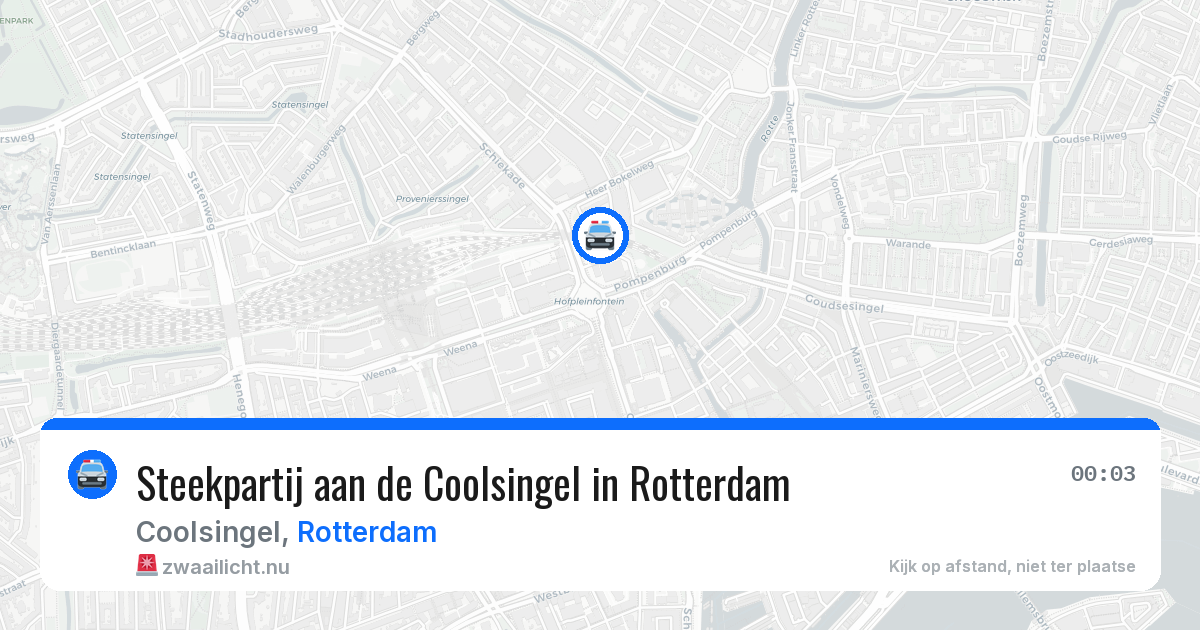Steekpartij aan de Coolsingel in Rotterdam — 2 mei 2026