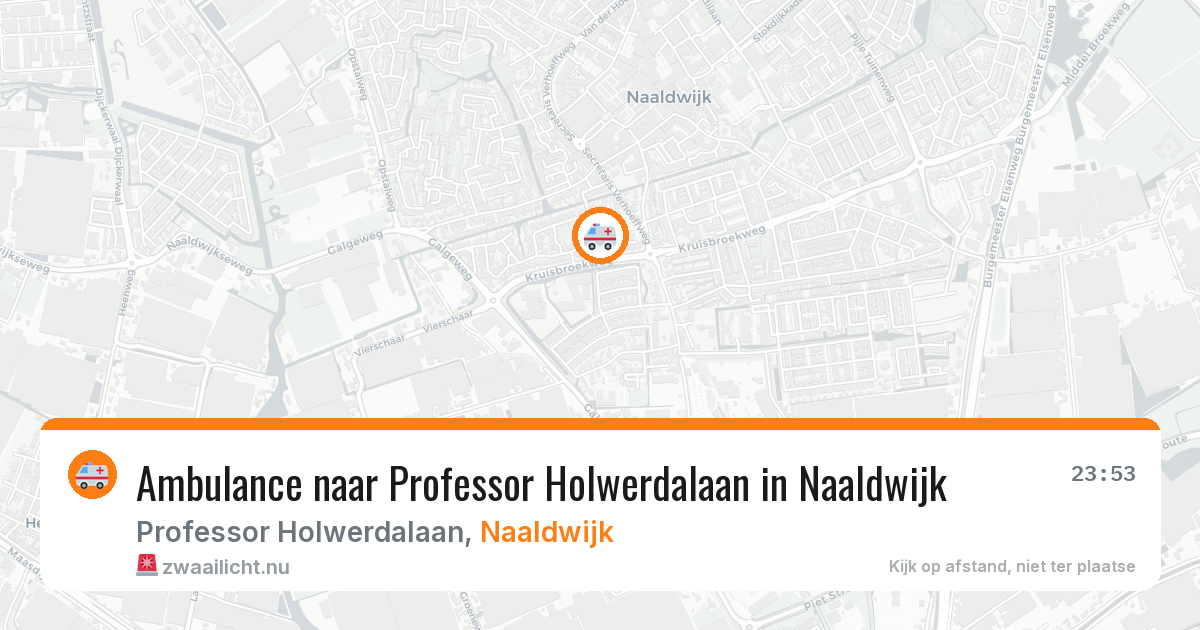 Ambulance naar Professor Holwerdalaan in Naaldwijk — 29 mei 2026