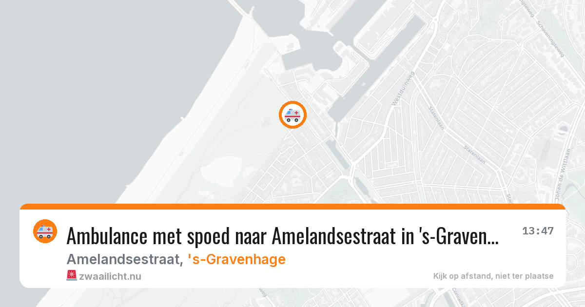 Ambulance met spoed naar Amelandsestraat in 's-Gravenhage — 5 mei 2026