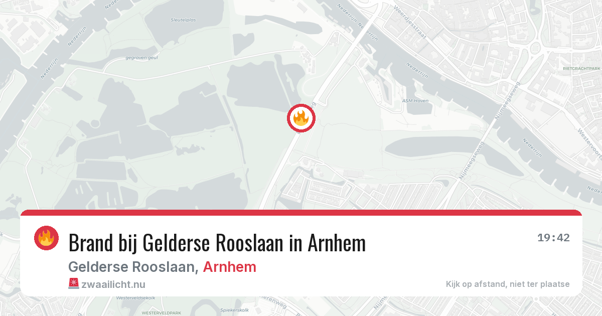 Brand bij Gelderse Rooslaan in Arnhem — 29 mei 2026