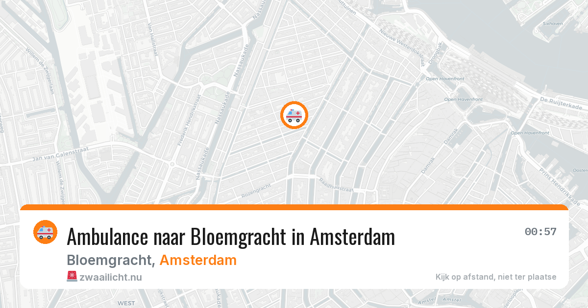 Ambulance naar Bloemgracht in Amsterdam — 24 jul 2026
