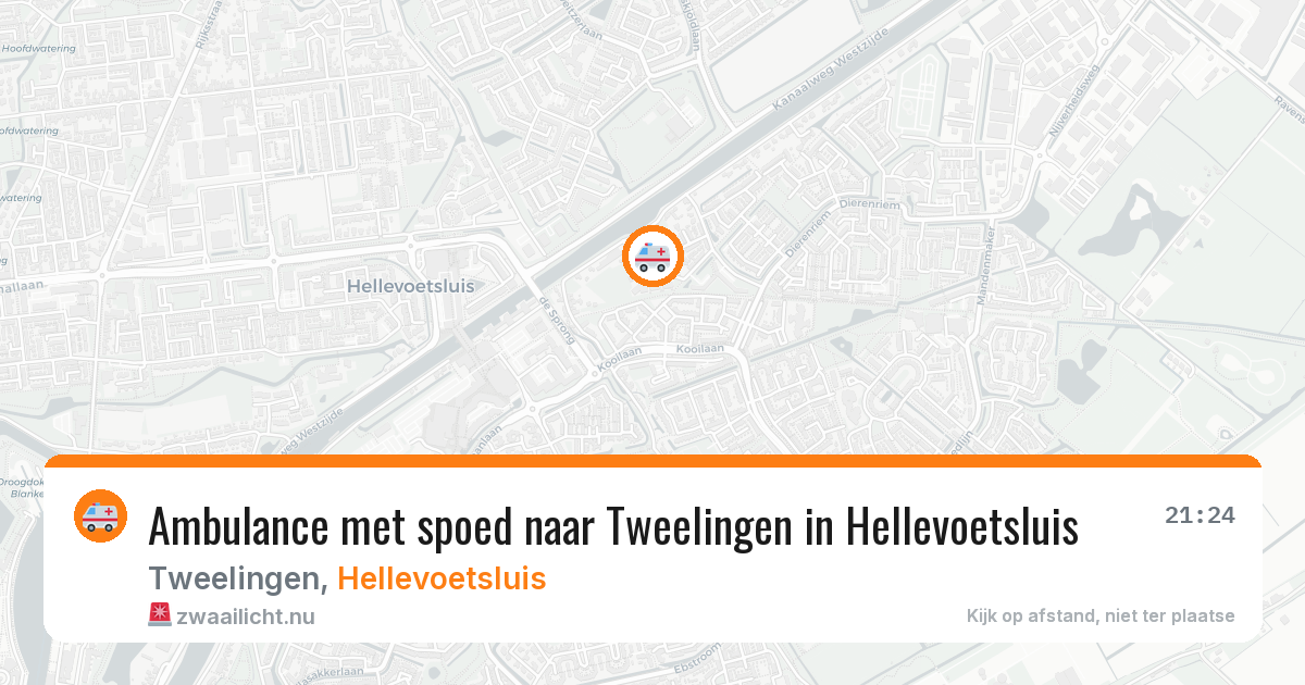 Ambulance met spoed naar Tweelingen in Hellevoetsluis — 16 jul 2026