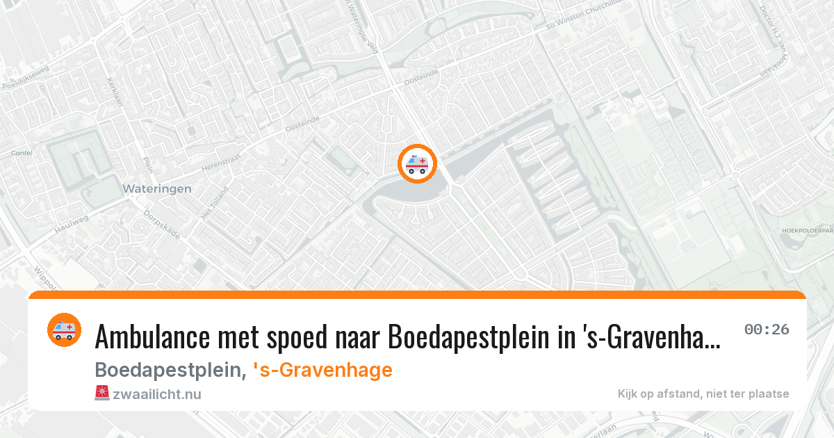 Ambulance met spoed naar Boedapestplein in 's-Gravenhage — 17 jul 2026