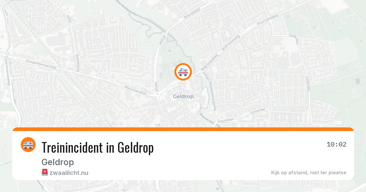 Treinincident in Geldrop — 7 apr 2026