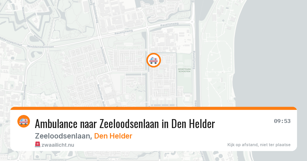 Ambulance naar Zeeloodsenlaan in Den Helder — 6 apr 2026