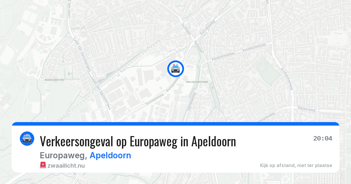 Verkeersongeval op Europaweg in Apeldoorn — 12 jul 2026