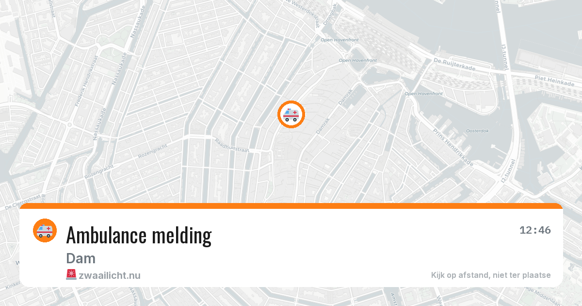 Ambulance melding — 4 mei 2026