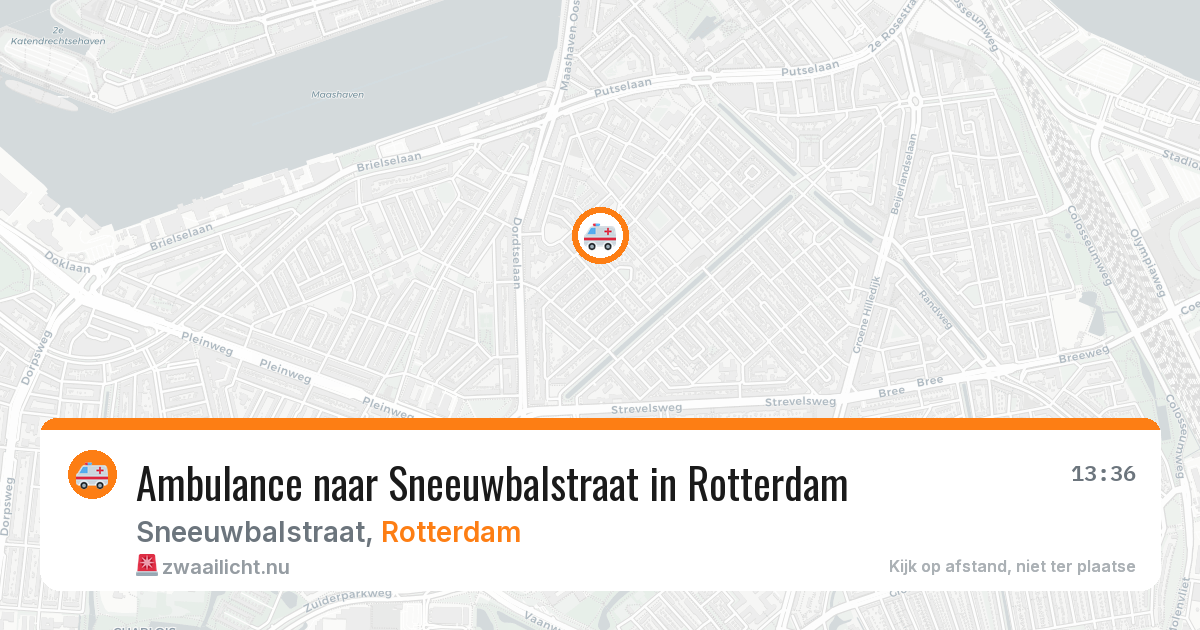 Ambulance naar Sneeuwbalstraat in Rotterdam — 26 mei 2026