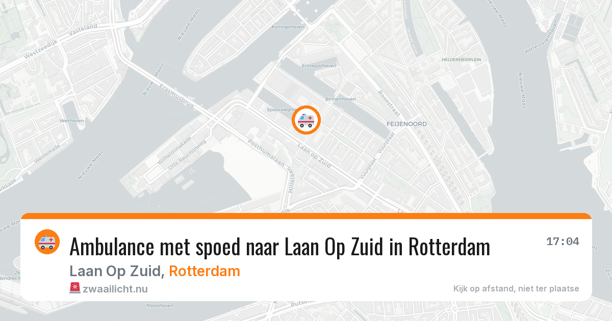 Ambulance met spoed naar Laan Op Zuid in Rotterdam — 22 mrt 2026
