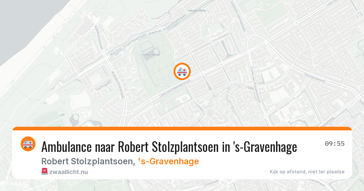 Ambulance naar Robert Stolzplantsoen in 's-Gravenhage — 27 apr 2026