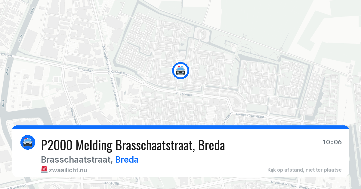 P2000 Melding Brasschaatstraat, Breda — 28 jan 2026
