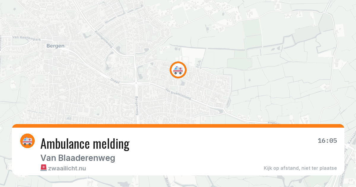 Ambulance melding — 15 jun 2026