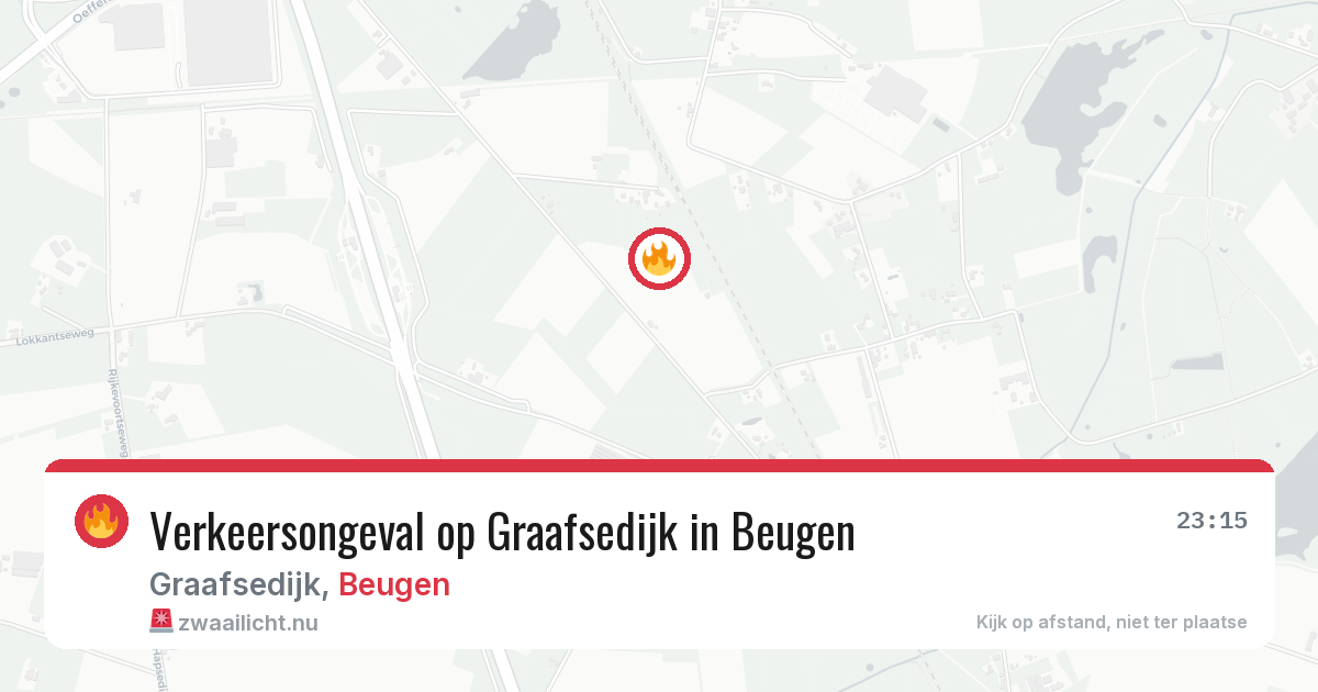 Verkeersongeval op Graafsedijk in Beugen — 26 jul 2026