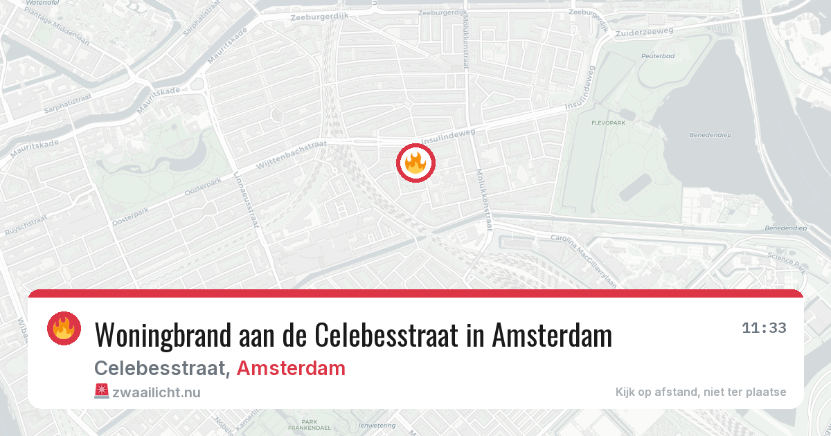Woningbrand aan de Celebesstraat in Amsterdam — 5 jun 2026