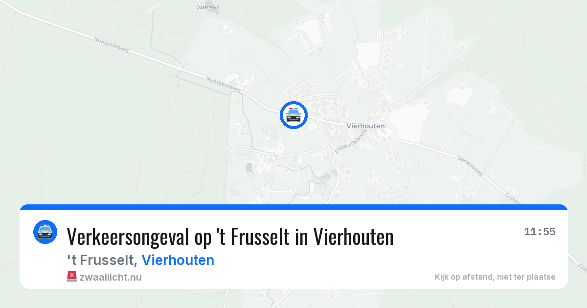 Verkeersongeval op 't Frusselt in Vierhouten — 4 jul 2026