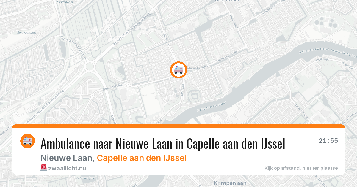 Ambulance naar Nieuwe Laan in Capelle aan den IJssel — 17 jul 2026