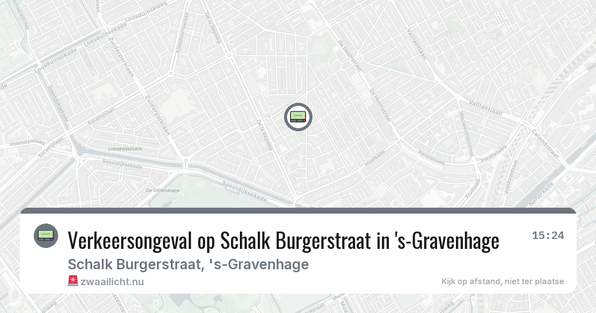 Verkeersongeval op Schalk Burgerstraat in 's-Gravenhage — 4 feb 2026