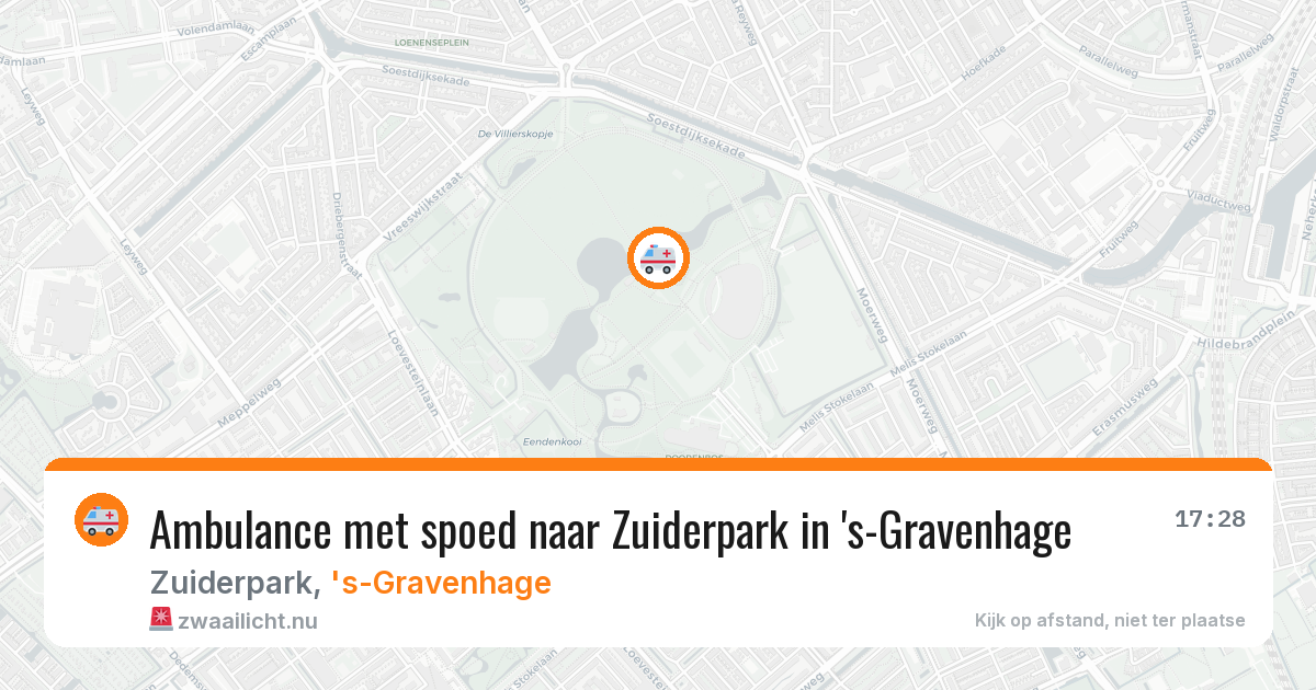 Ambulance met spoed naar Zuiderpark in 's-Gravenhage — 10 jul 2026