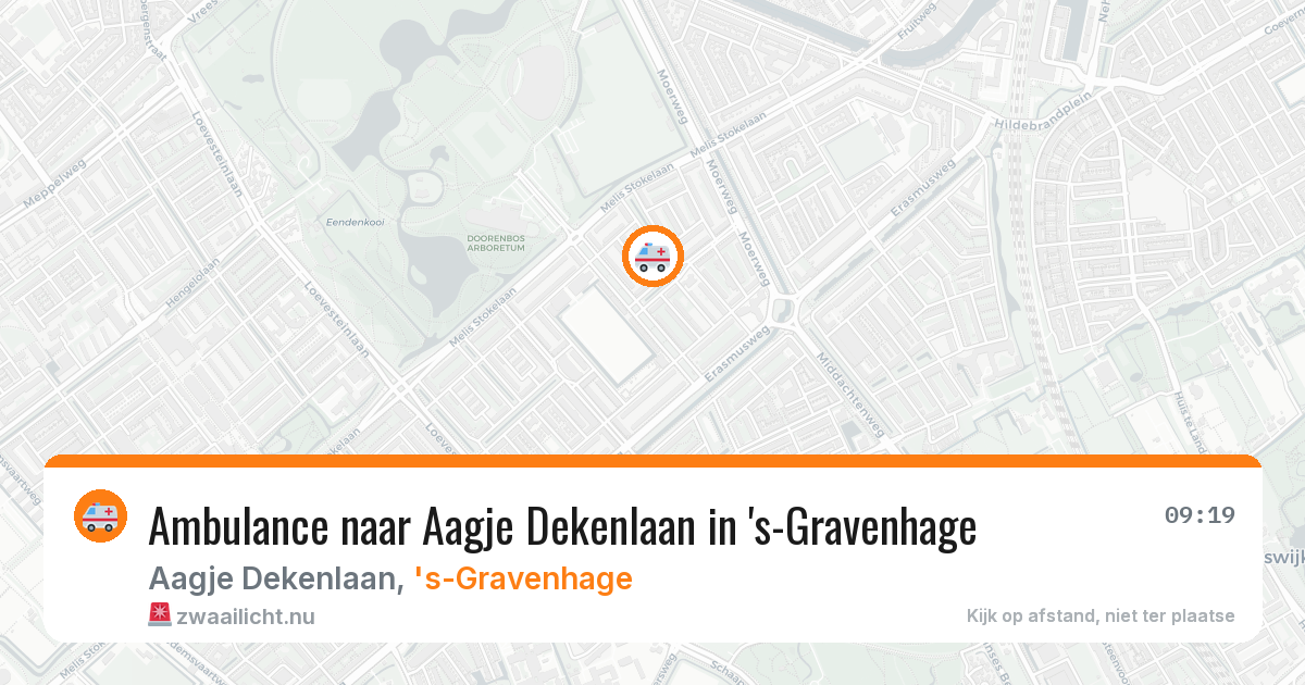 Ambulance naar Aagje Dekenlaan in 's-Gravenhage — 23 mrt 2026