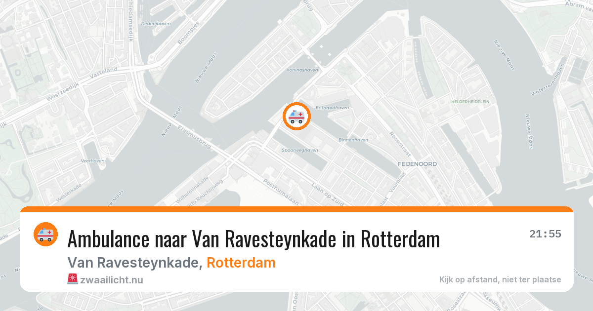 Ambulance naar Van Ravesteynkade in Rotterdam — 18 jul 2026