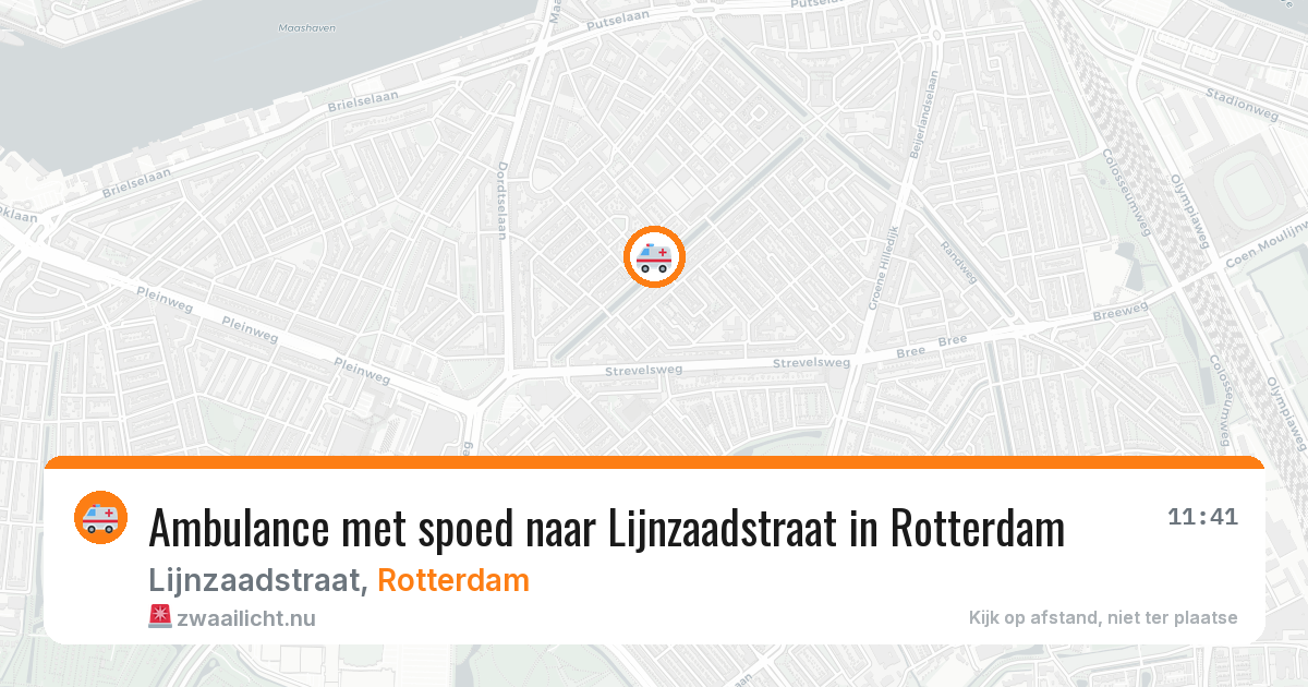 Ambulance met spoed naar Lijnzaadstraat in Rotterdam — 31 mei 2026