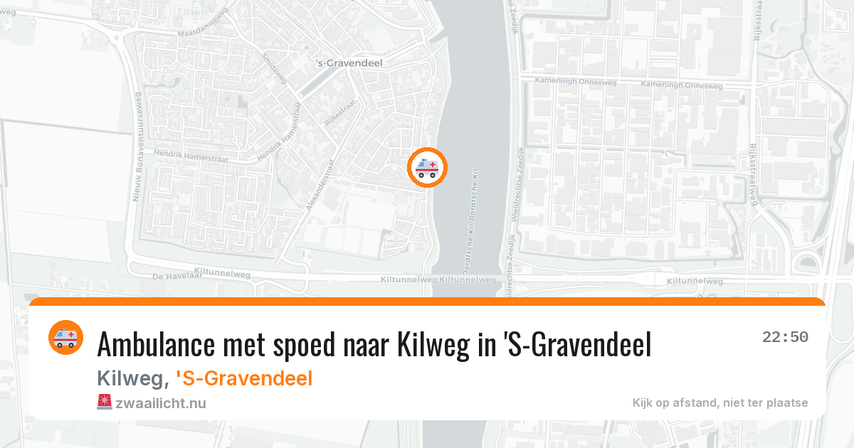 Ambulance met spoed naar Kilweg in 'S-Gravendeel — 27 apr 2026