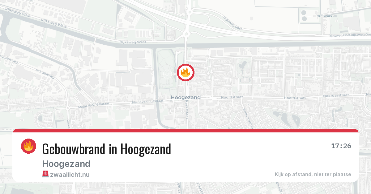 Gebouwbrand in Hoogezand — 4 apr 2026