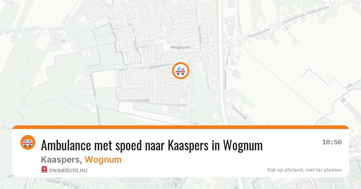 Ambulance met spoed naar Kaaspers in Wognum — 4 jun 2026