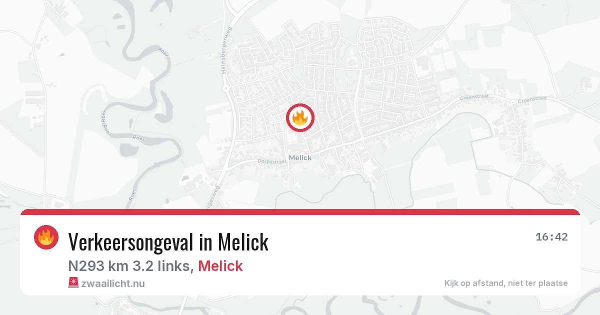 Verkeersongeval in Melick — 2 feb 2026