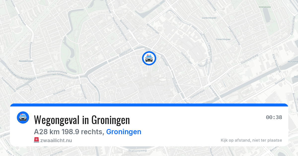 Wegongeval in Groningen — 17 jan 2026