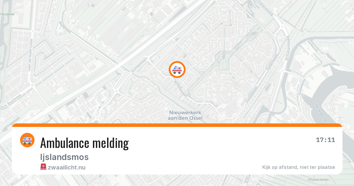 Ambulance melding — 20 apr 2026