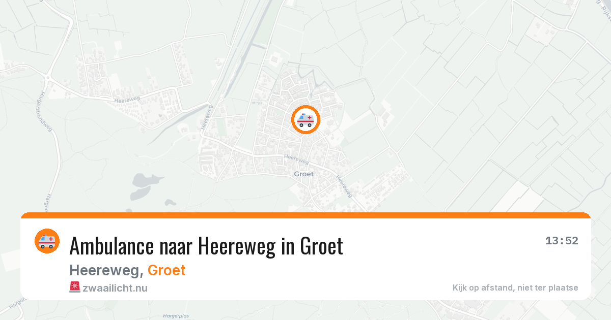Ambulance naar Heereweg in Groet — 11 apr 2026