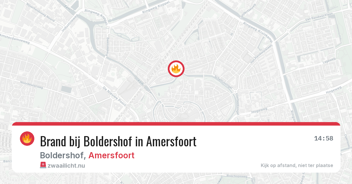 Brand bij Boldershof in Amersfoort — 28 apr 2026