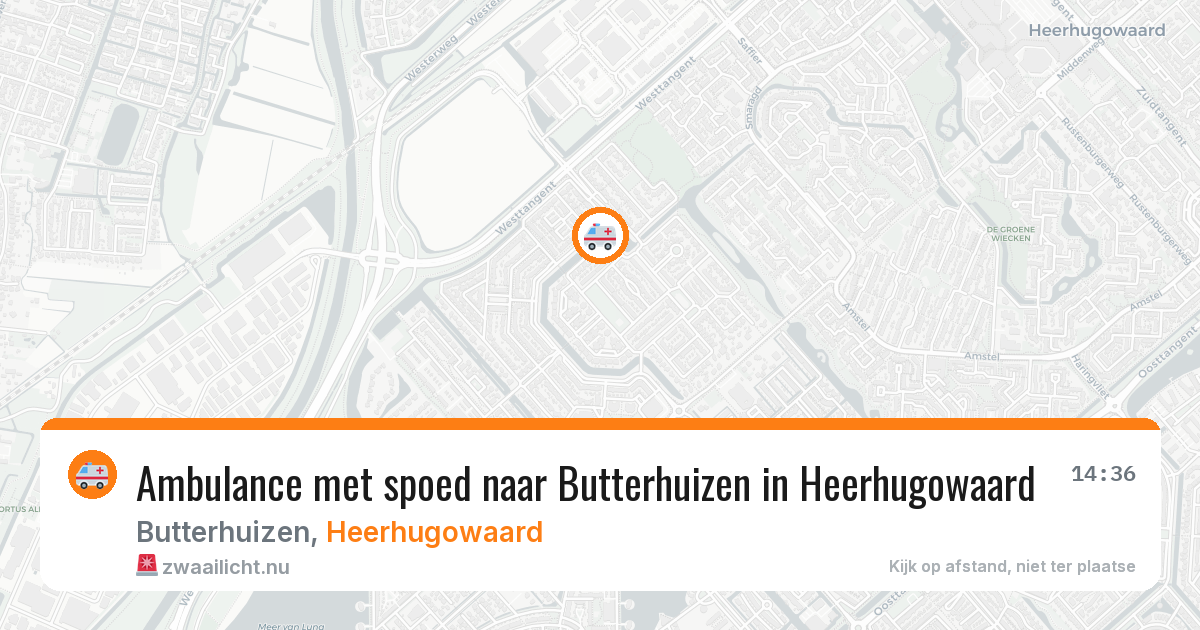 Ambulance met spoed naar Butterhuizen in Heerhugowaard — 10 jul 2026