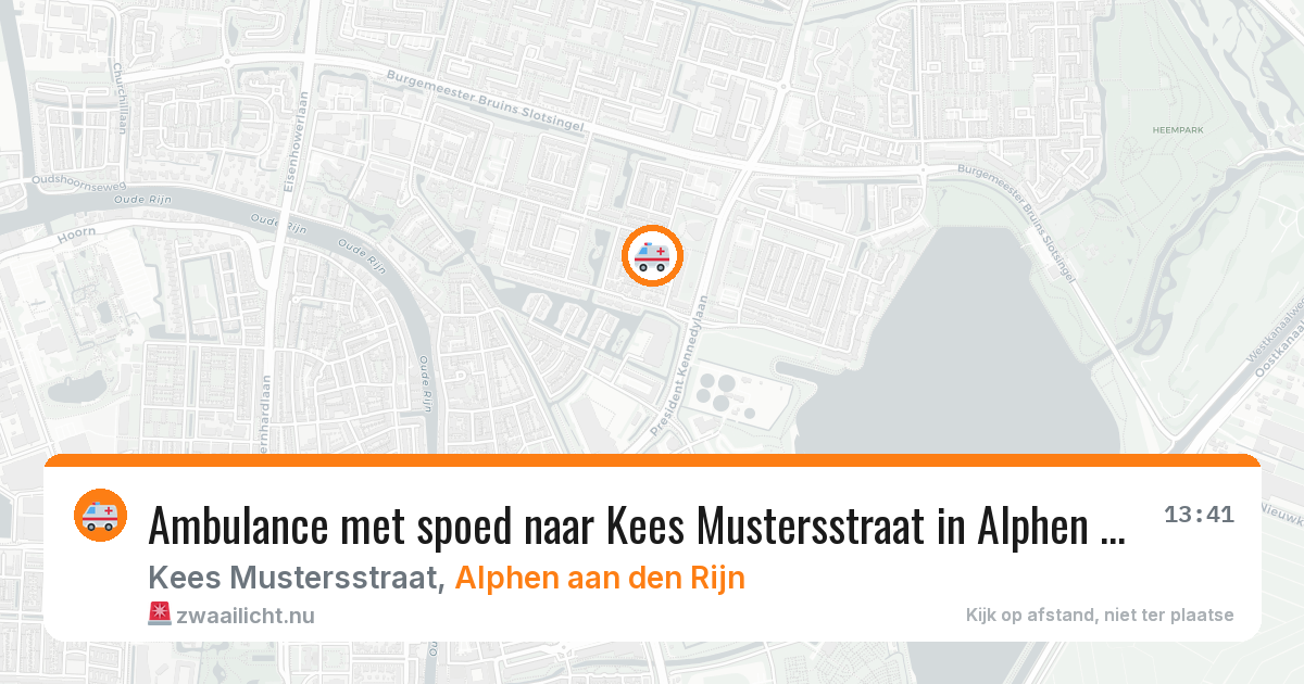 Ambulance met spoed naar Kees Mustersstraat in Alphen aan den Rijn — 19 jan 2026