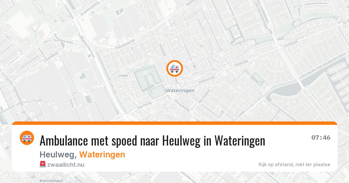 Ambulance met spoed naar Heulweg in Wateringen — 4 mei 2026
