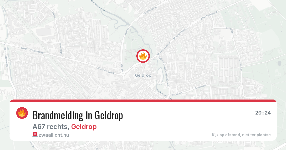 Brandmelding in Geldrop — 8 mei 2026