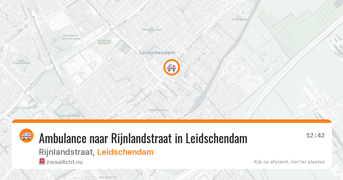 Ambulance naar Rijnlandstraat in Leidschendam — 11 jul 2026