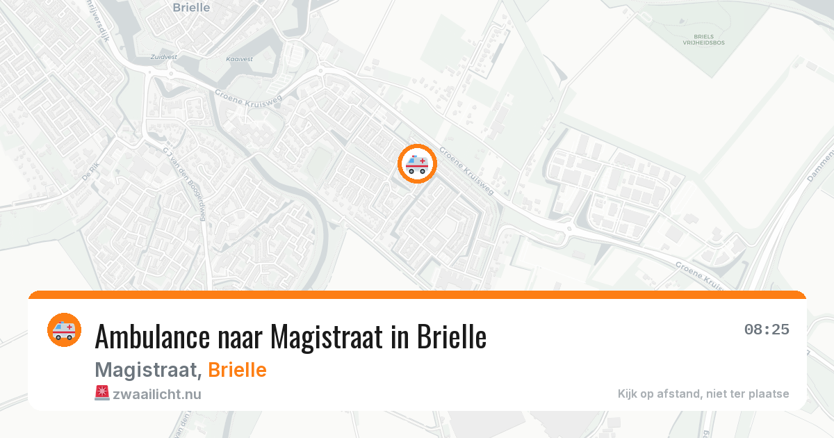 Ambulance naar Magistraat in Brielle — 14 mei 2026