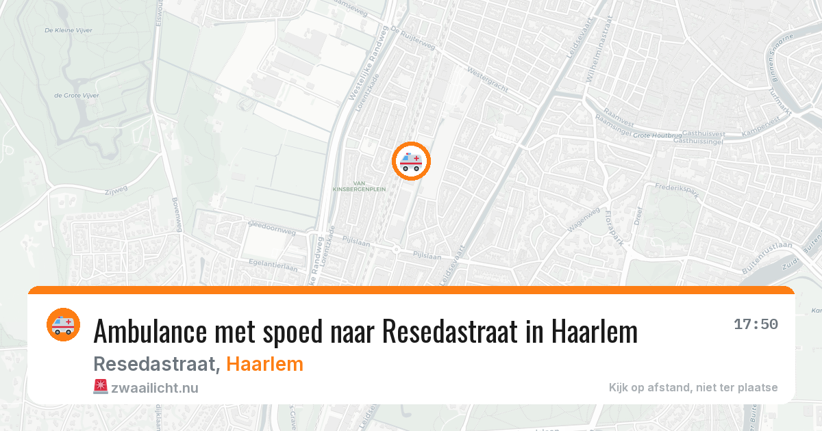 Ambulance met spoed naar Resedastraat in Haarlem — 10 jul 2026