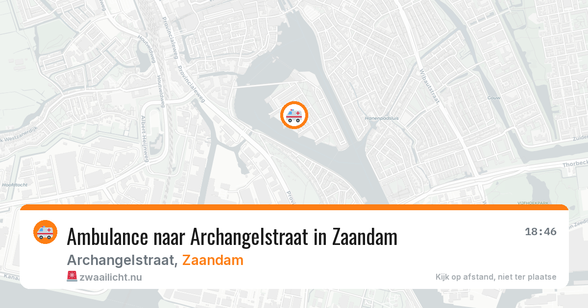 Ambulance naar Archangelstraat in Zaandam — 17 jul 2026