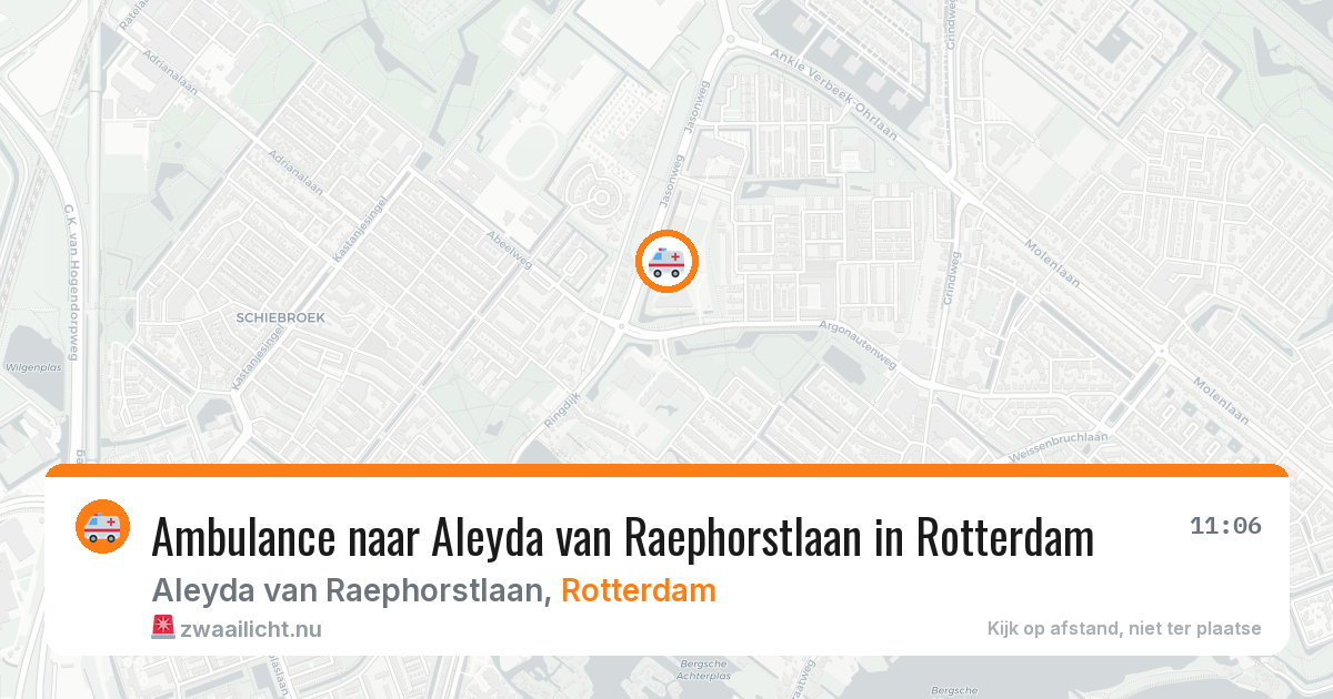 Ambulance naar Aleyda van Raephorstlaan in Rotterdam — 27 jul 2026
