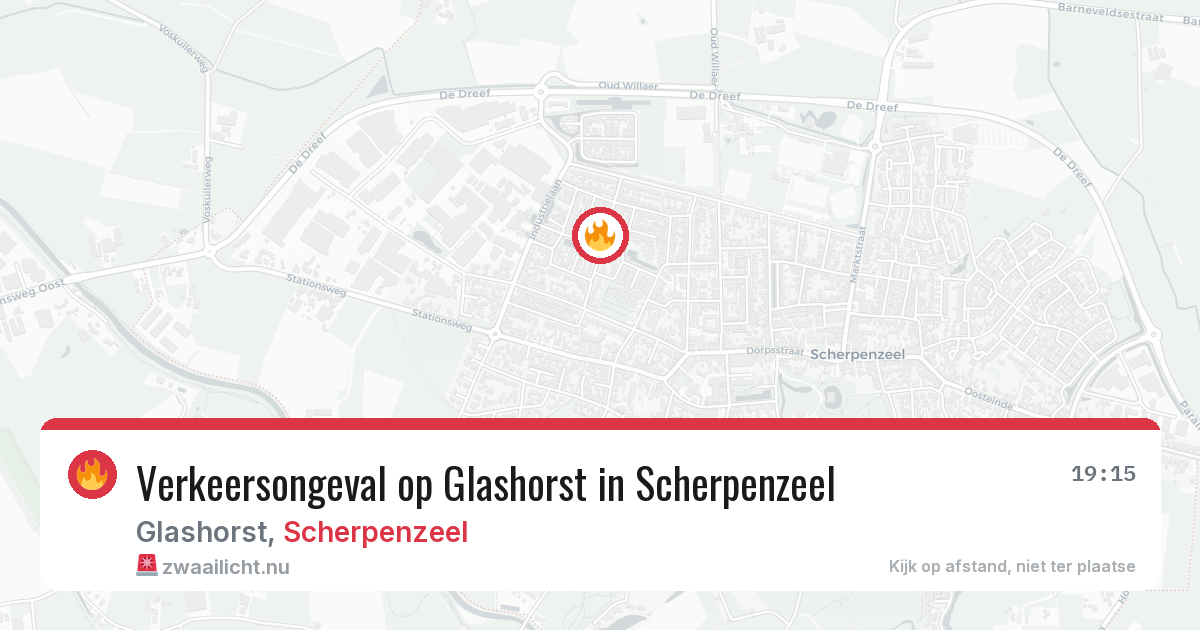 Verkeersongeval op Glashorst in Scherpenzeel — 9 jul 2026