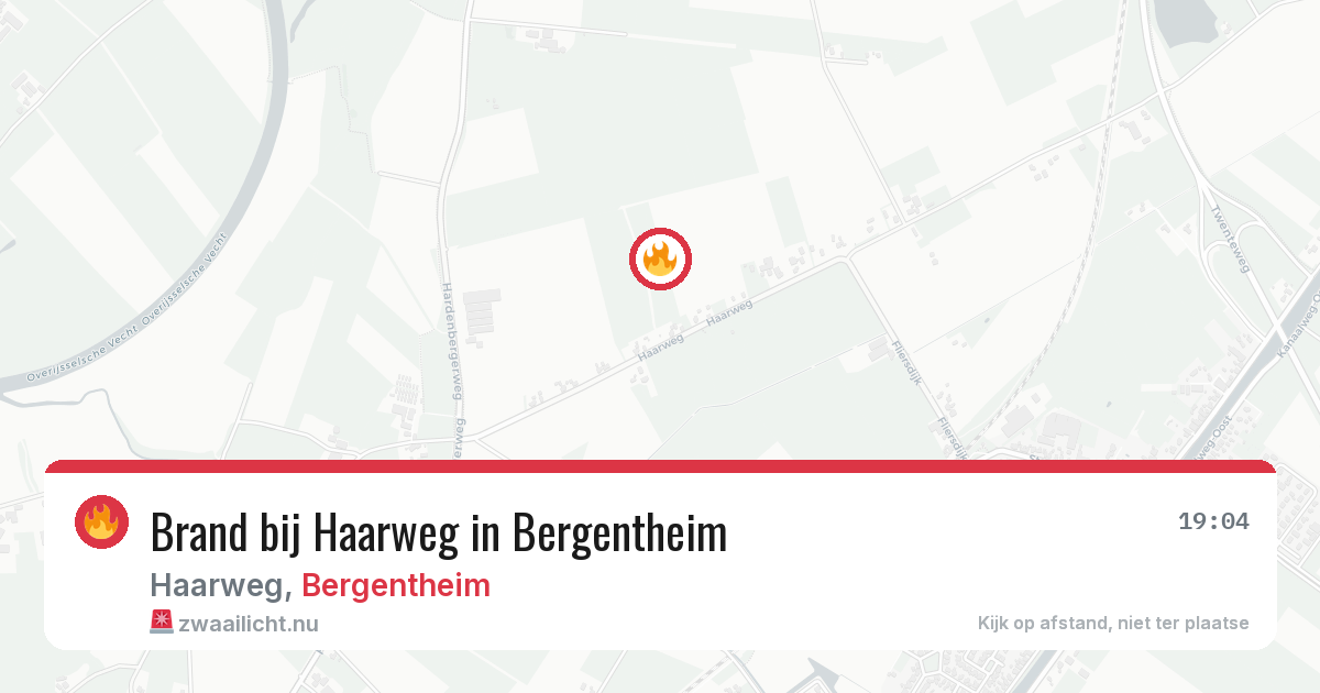 Brand bij Haarweg in Bergentheim — 29 mei 2026