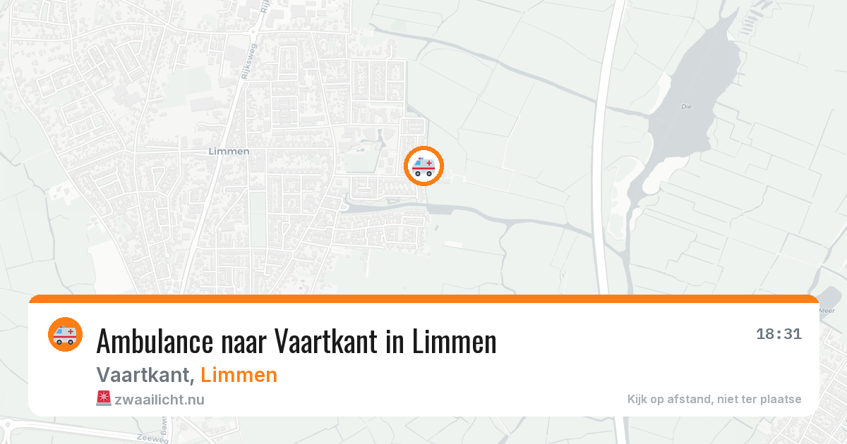 Ambulance naar Vaartkant in Limmen — 6 jul 2026