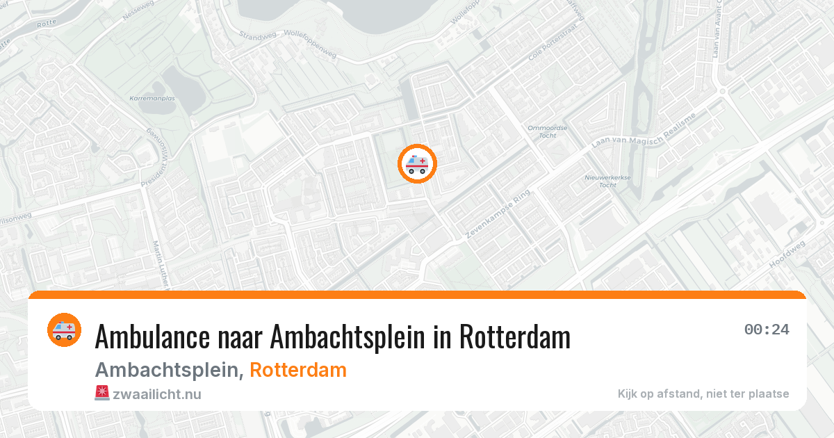 Ambulance naar Ambachtsplein in Rotterdam — 25 jul 2026