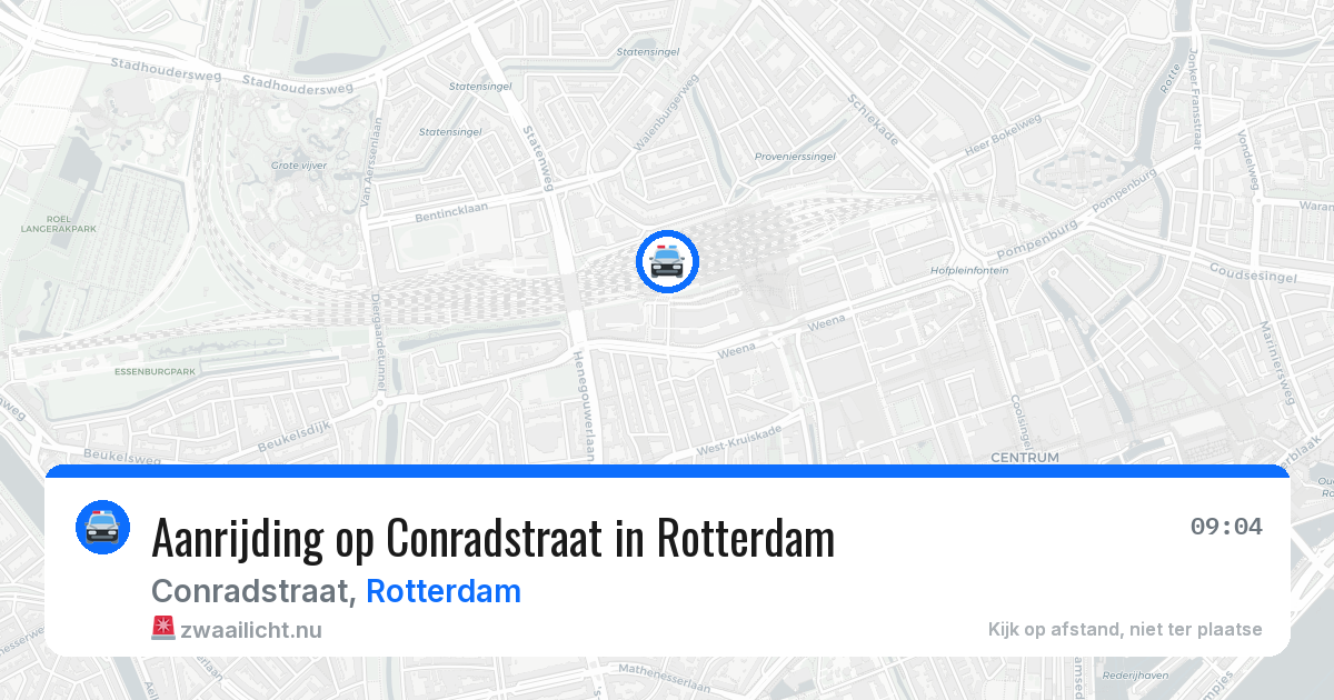 Aanrijding op Conradstraat in Rotterdam — 2 apr 2026